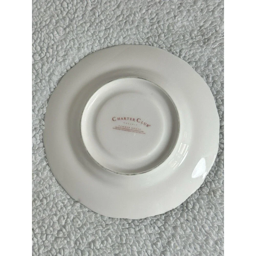 Charter Club Summer Grove Tea Coffee Cup & Saucer Set For One